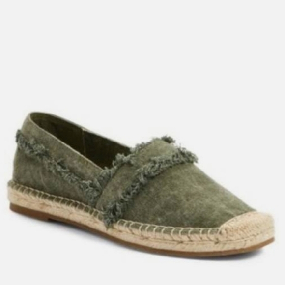 Joie Shoes - Joue Womens Vivienne Comfort Canvas Espadrille Loafer Slip on shoes sz 37.5/7.5